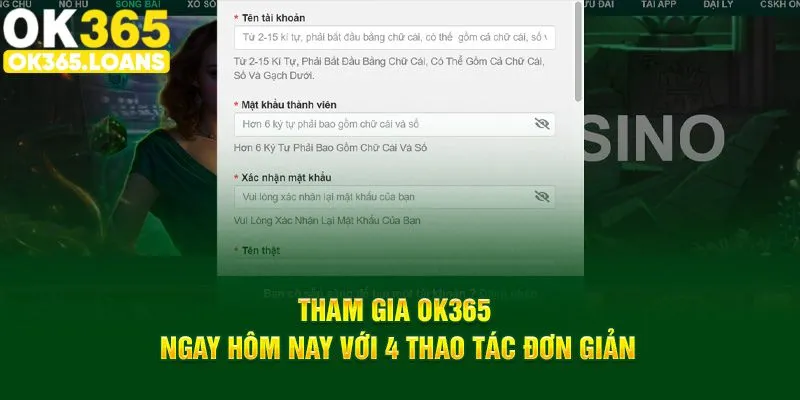 Hướng dẫn tham gia nhà cái OK365